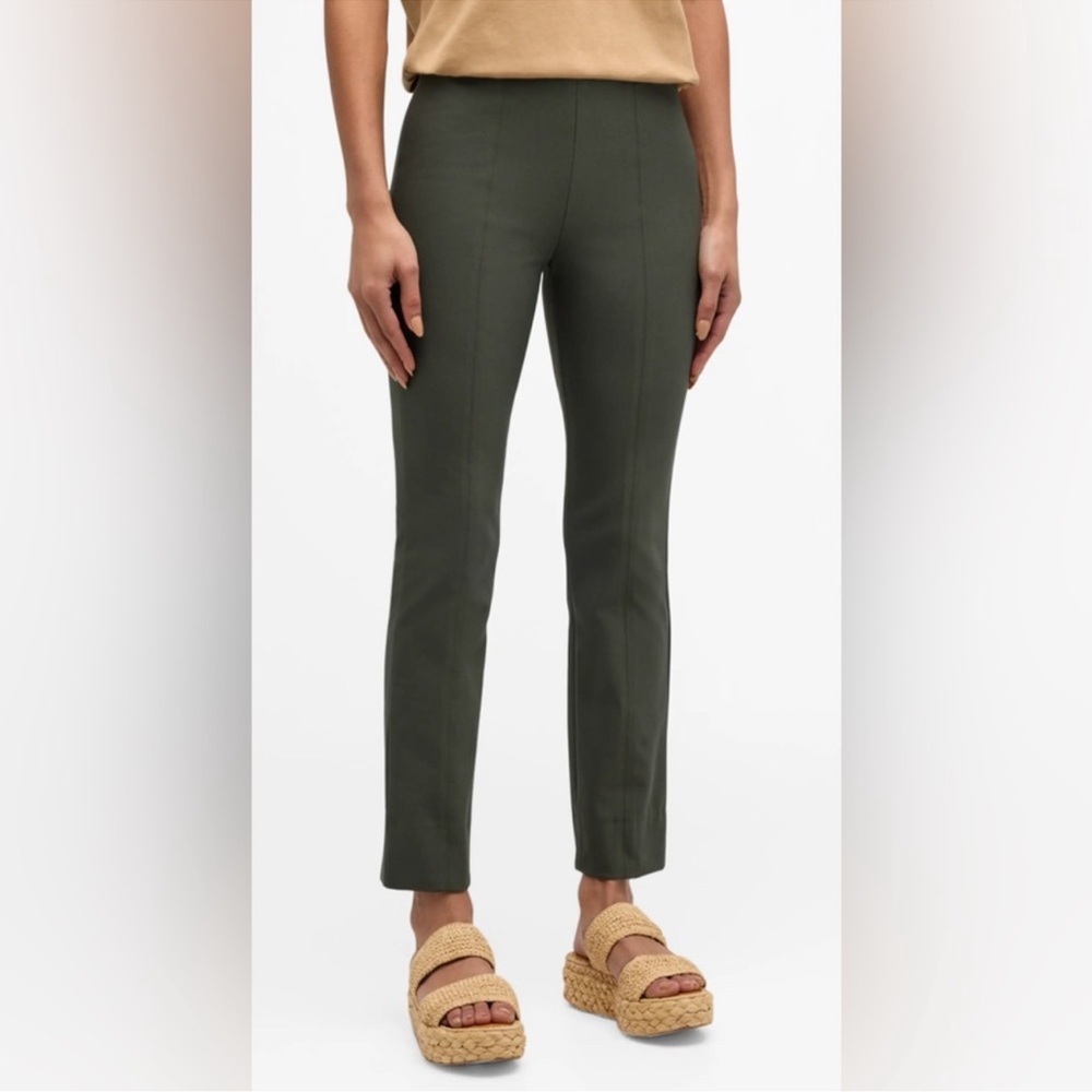 Vince High-Waist Stitch Front Leggings Size XS Night Pine